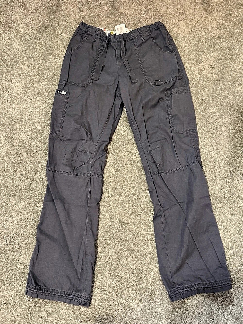 Koi Lindsey Cargo Scrub Pants Gray Medium Tall
